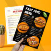 Table Menu Sintra Board (A4 size | Waterproof | Scratchproof